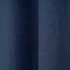 LALIBELA Custom Size Linen Look Curtain – Navy Blue