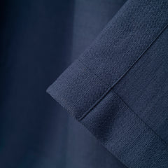 LALIBELA Custom Size Linen Look Curtain – Navy Blue