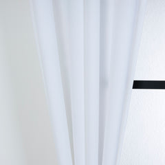 LALIBELA Custom Size Linen Look Curtain – White