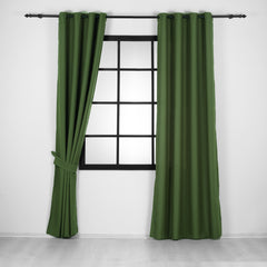 Lalibela Custom Size Linen Look Curtains Luxury Modern Drapery Panels with Natural Solid Colors with Blackout Lining Options