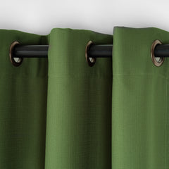 LALIBELA Custom Size Linen Look Curtain – Dark Green