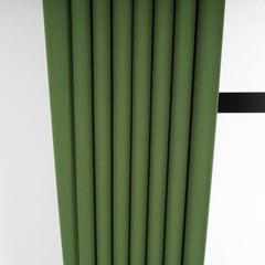 LALIBELA Custom Size Linen Look Curtain – Dark Green