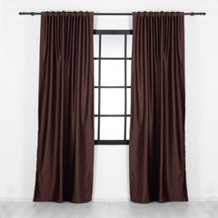 IVERA Custom Size Blackout Curtain – Dark Brown