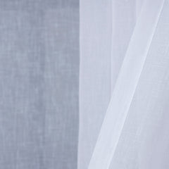 NUVIA Sheer Linen-Look Curtains – Custom Size Elegant Drapes