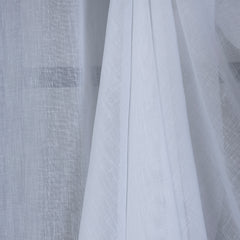 NUVIA Sheer Linen-Look Curtains – Custom Size Elegant Drapes