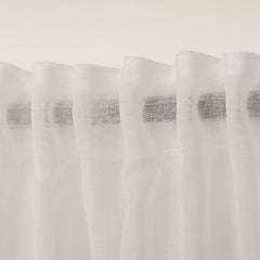 NUVIA Sheer Linen-Look Curtains – Custom Size Elegant Drapes