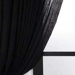 NUVIA Sheer Linen-Look Curtains – Custom Size Elegant Drapes
