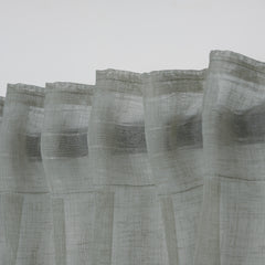 NUVIA Sheer Linen-Look Curtains – Custom Size Elegant Drapes