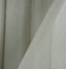 NUVIA Sheer Linen-Look Curtains – Custom Size Elegant Drapes