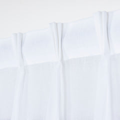 NUVIA Sheer Linen-Look Curtains – Custom Size Elegant Drapes