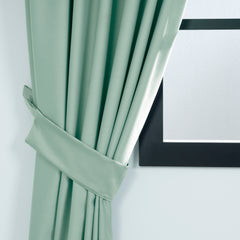 IVERA Custom Size Blackout Curtain – Water Green