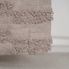 FELINA Wave Panel Curtains – Fluffy Linen Look in Mink