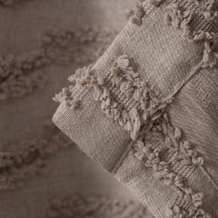FELINA Wave Panel Curtains – Fluffy Linen Look in Mink