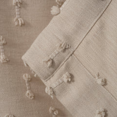 FLOSIA Fluffy Pom Pom Panel Curtain – Cream