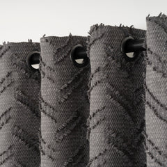 FLUMA Fluffy Chevron Panel Curtain