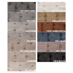 FLOSIA Fluffy Pom Pom Panel Curtain