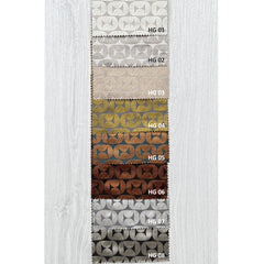 MODARIS Curtains – Custom Jacquard Drapes with Geometric Pattern – 8 Colors