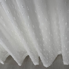 FERONA Sheer Curtains – Custom Linen-Look with Mini Pompoms