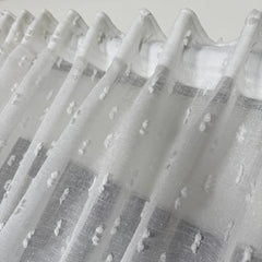FERONA Sheer Curtains – Custom Linen-Look with Mini Pompoms