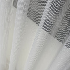VALESSA Sheer Curtains – Custom Vertical Stripe Light Drapes