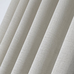 MAREVA Sheer Curtains – Custom Soft Linen Texture in 24 Colors