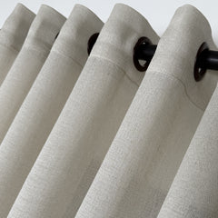 MAREVA Sheer Curtains – Custom Soft Linen Texture in 24 Colors