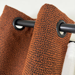 CARLETA Curtains – Custom Jacquard Drapes with Bouclé Texture – 10 Colors