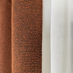 CARLETA Curtains – Custom Jacquard Drapes with Bouclé Texture – 10 Colors