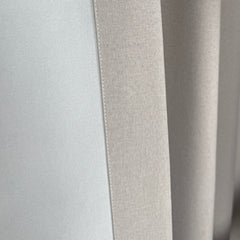 ELVONA – 100% Total Blackout Linen Texture Curtains