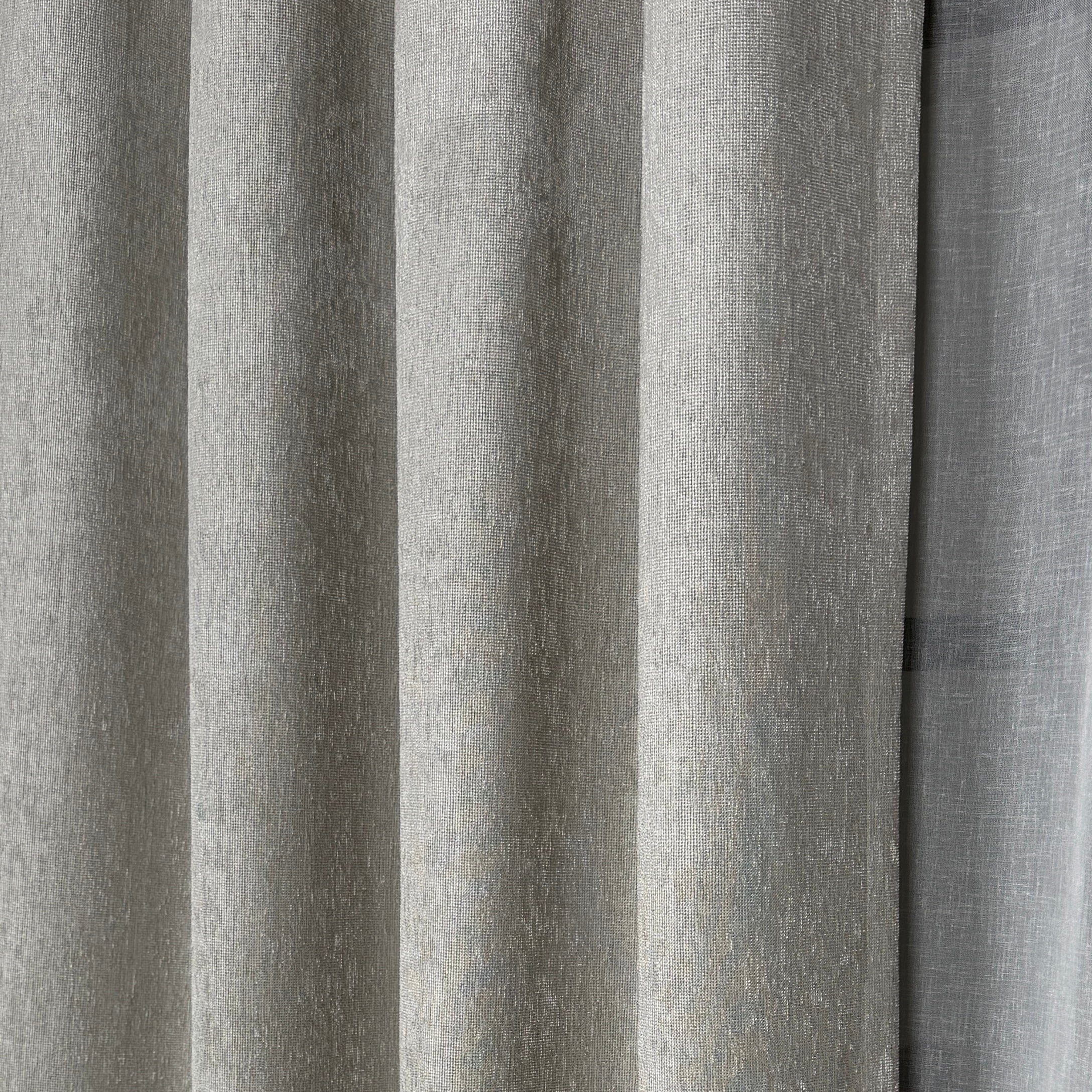 Close-up of gray chenille fabric