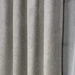 Close-up of gray chenille fabric