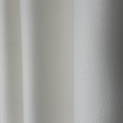 STRAVIA Curtains – Custom Satin Finish Drapes with Linear Woven Texture – Off White