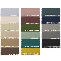Lalibela Custom Size Linen Look Curtains Luxury Modern Drapery Panels with Natural Solid Colors with Blackout Lining Options