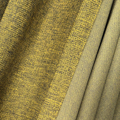 LORWYN Curtains – Rustic Linen-Look Drapes – Yellow-Black