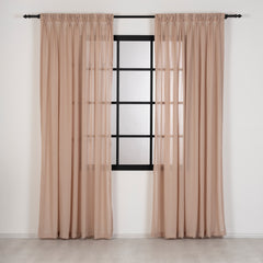 CELORA Sheer Curtains – Custom Heavy Linen-Look Drapes for Modern Interiors