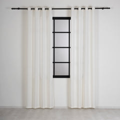 ALVERIS Curtains – Custom Velvet Drapes with Iridescent Shine – Off White