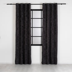 ALVERIS Curtains – Custom Velvet Drapes with Iridescent Shine – Anthracite