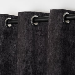 ALVERIS Curtains – Custom Velvet Drapes with Iridescent Shine – Anthracite