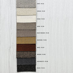 CARLETA Curtains – Custom Jacquard Drapes with Bouclé Texture – 10 Colors