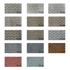 CHEVRINA Curtains – Chevron Wool Look Drapes in Terra Cotta