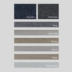 ELVONA – 100% Total Blackout Linen Texture Curtains