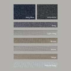 ELVONA – 100% Total Blackout Linen Texture Curtains