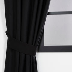 LUNVA Custom Blackout Curtains with Linen-Look Texture